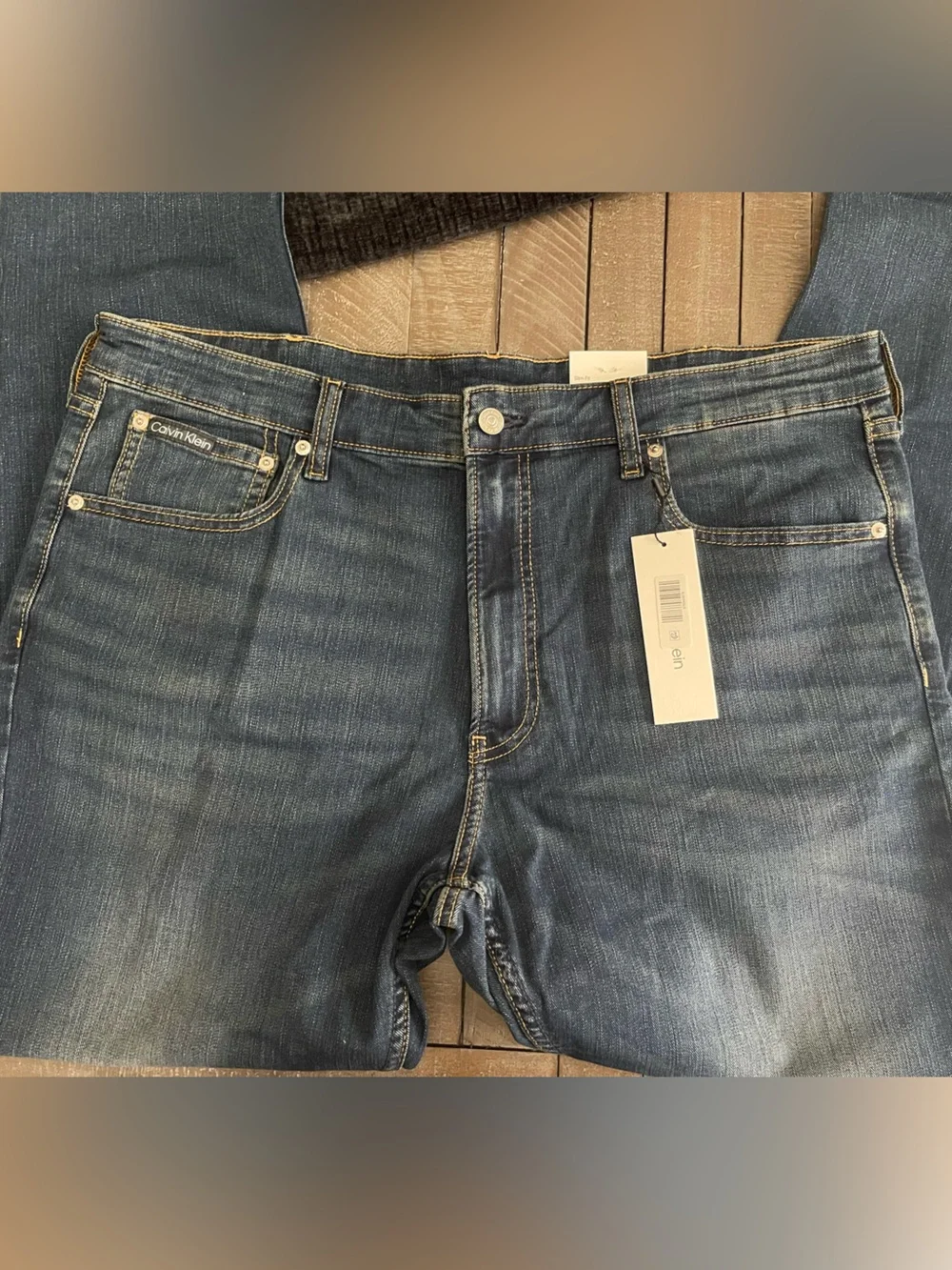 Calvin Klein Jeans Men’s Slim Stretch Denim — Dark Blue 40x30